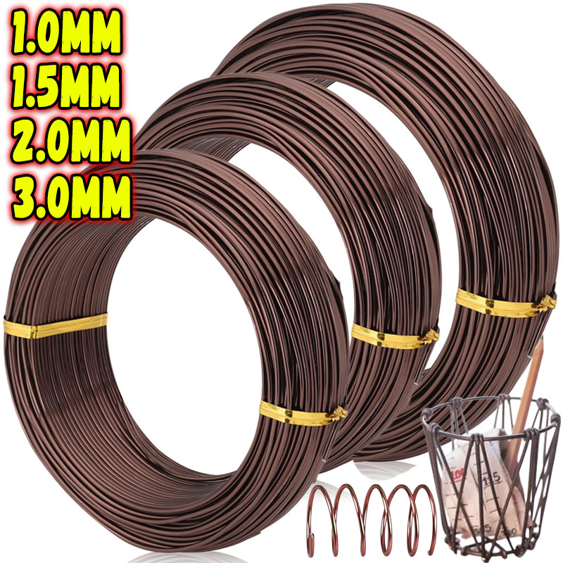 Bonsai Wire Aluminum - Aluminiumdraht, Biegbarer Basteldraht für Bonsai-Training, Modellieren,