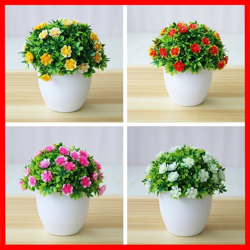 Bonsai Garden Ideas - 1pc Künstliche Pflanzen Bonsai Kleine Blume