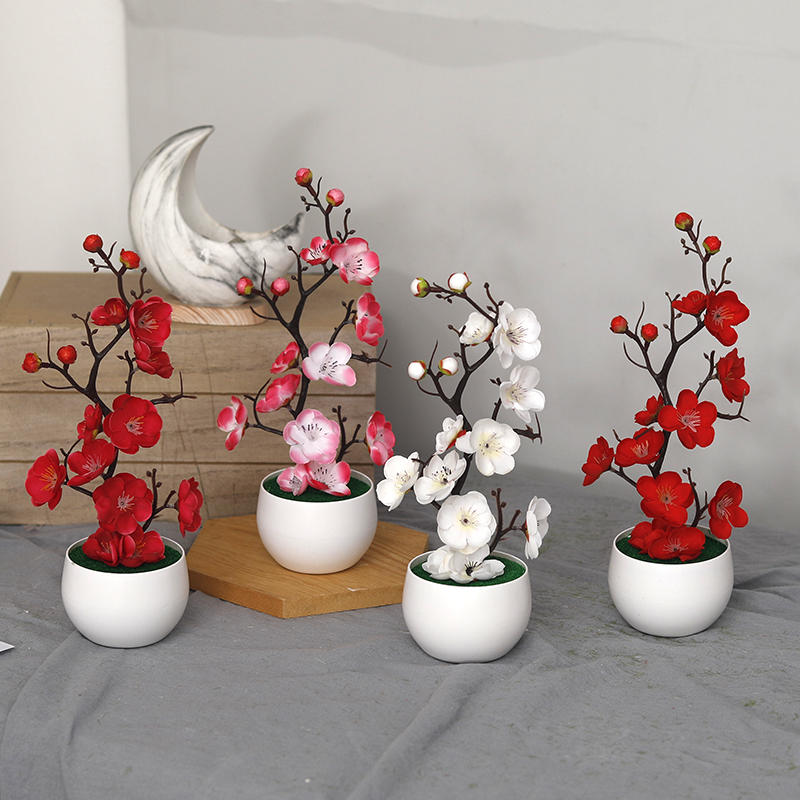 Bonsai Garden Ideas - Weihnachten gefälschte grüne PE Kiefernzweige künstliche