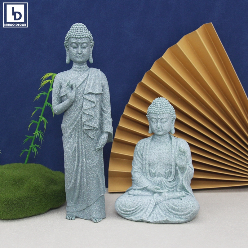 Stein Buddha kleine Mönche Sta – Bonsai Garden Thailand Bewertung und Preis