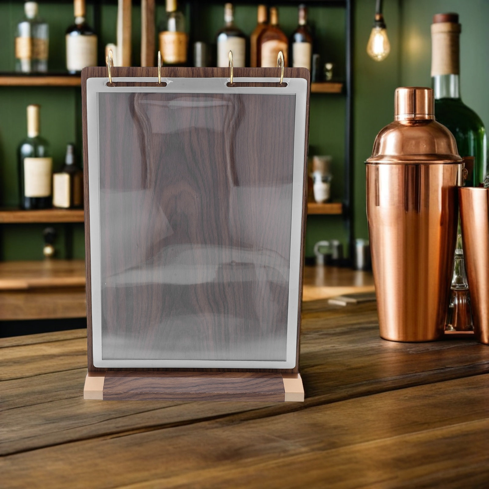 A4-Menüständer aus Walnussholz – Display Stand Wood Bewertung und Preis