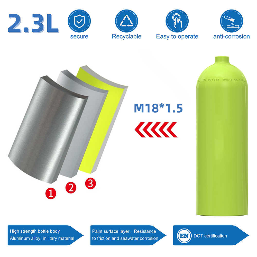 2,3L 200bar 3000Psi Aluminium  – Bonsai Wire Aluminum Bewertung und Preis